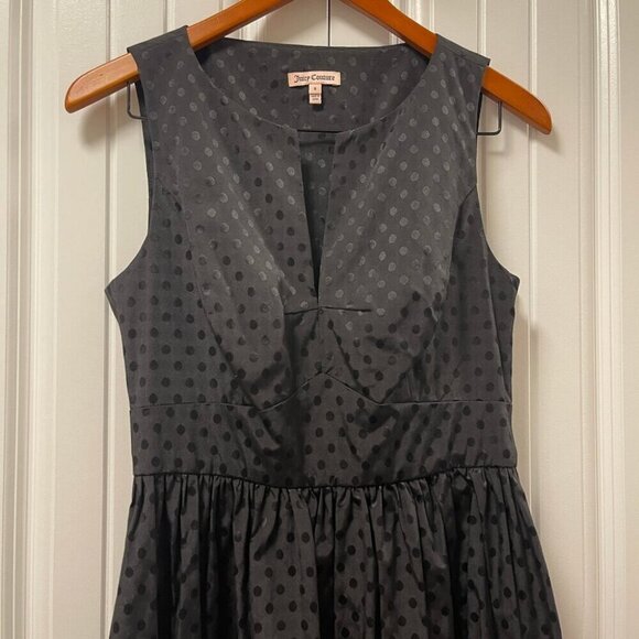 Juicy Couture Embroidered Polka Dot Cocktail Dress Black – US 8 - Picture 4 of 11